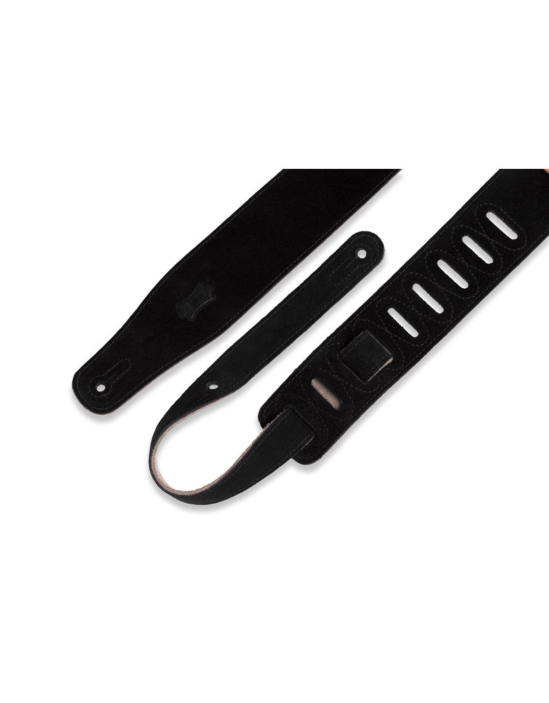 Levy's MS26-BLK suede guitar strap black