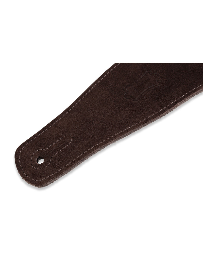 Levy's MS26-BRN suede guitar strap brown