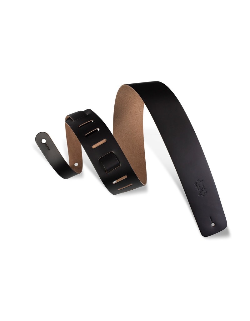 Levy's M1-BLK leather guitar strap black