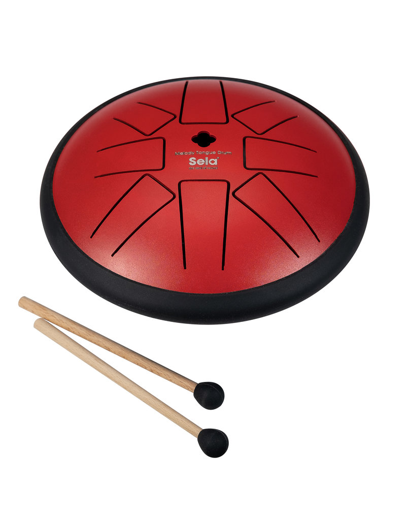 Sela SE362 Melody Tongue Drum 6 inch F-Mineur pentatonisch rood