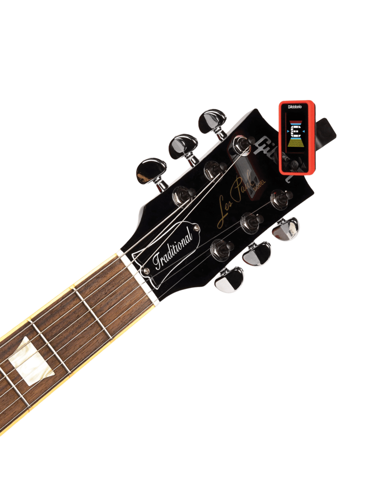 D'addario Eclipse tuner Chromatic Headstock Tuner Red