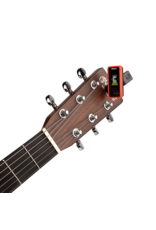 D'addario Eclipse tuner Chromatic Headstock Tuner Red
