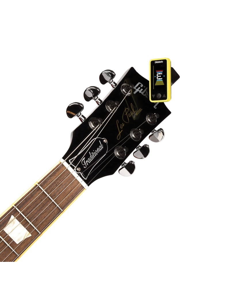 D'addario Eclipse tuner Chromatic Headstock Tuner Yellow