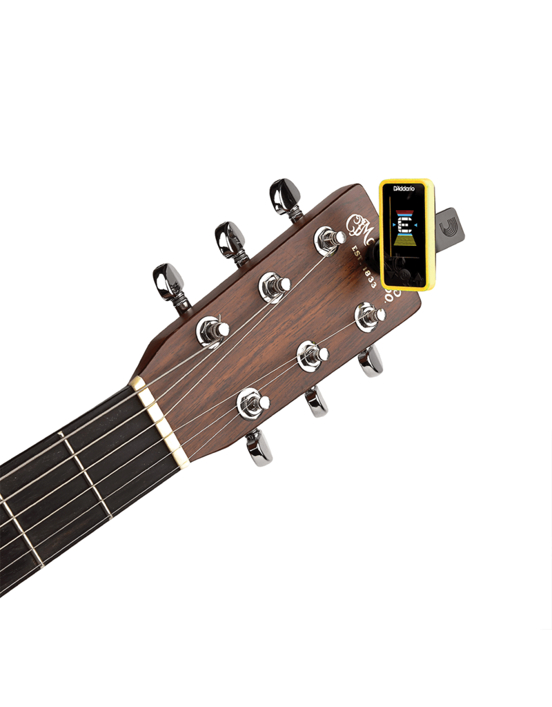D'addario Eclipse tuner Chromatic Headstock Tuner Yellow