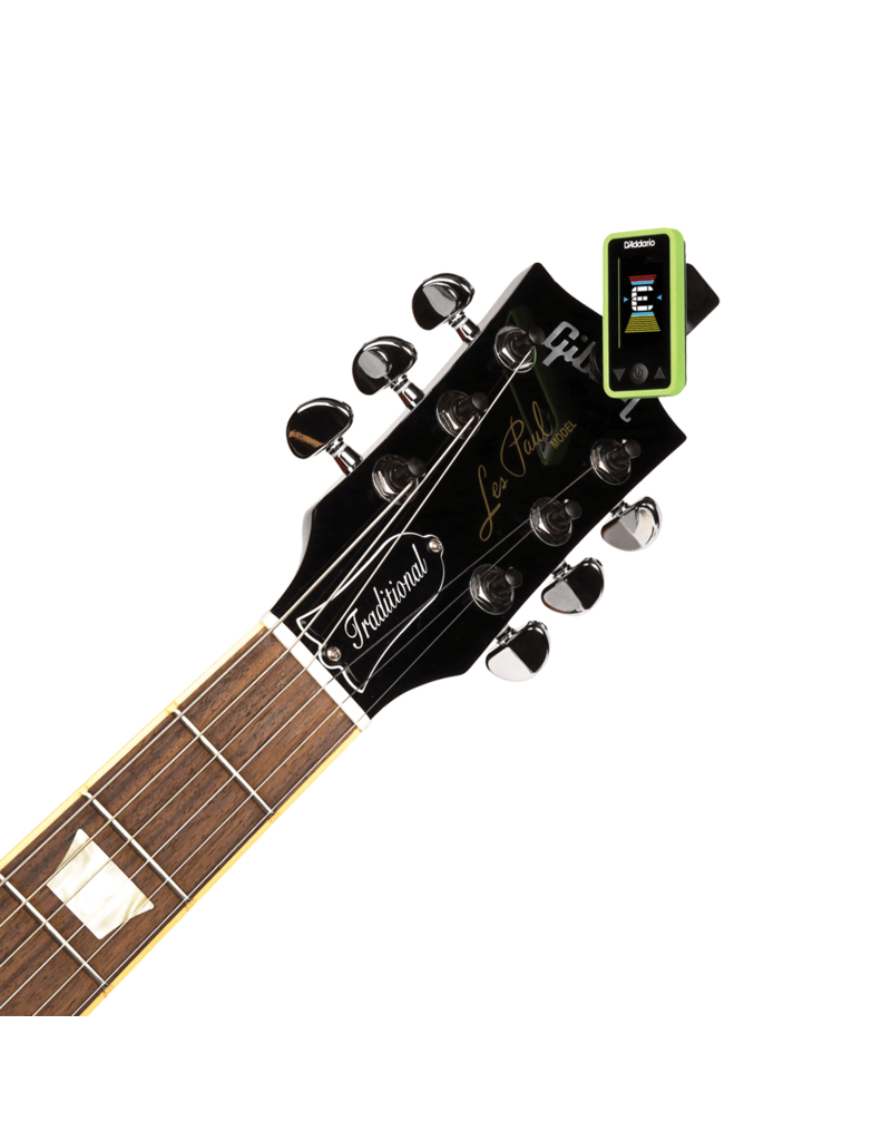 D'addario Eclipse tuner Chromatic Headstock Tuner Green