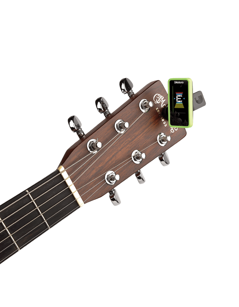 D'addario Eclipse tuner Chromatic Headstock Tuner Green