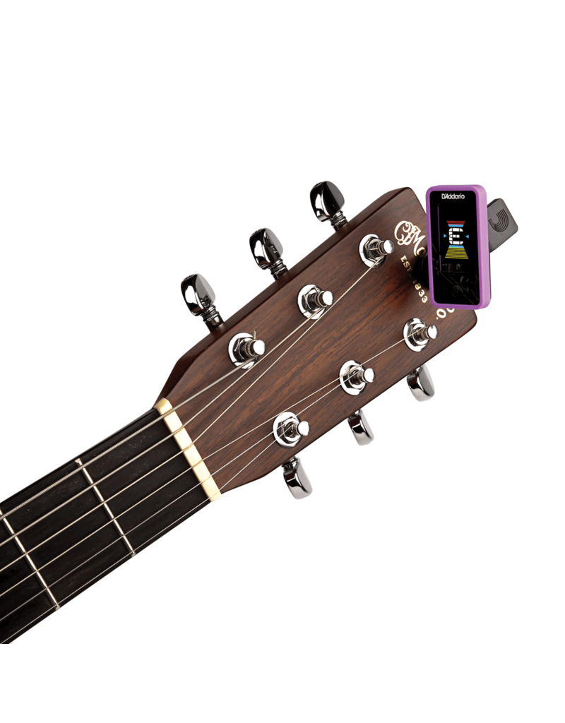 D'addario Eclipse tuner Chromatic Headstock Tuner Purple