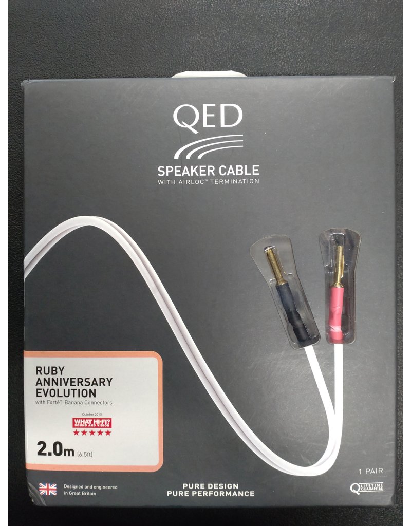 QED Ruby Anniversary speaker cable 2 pair 2 meter