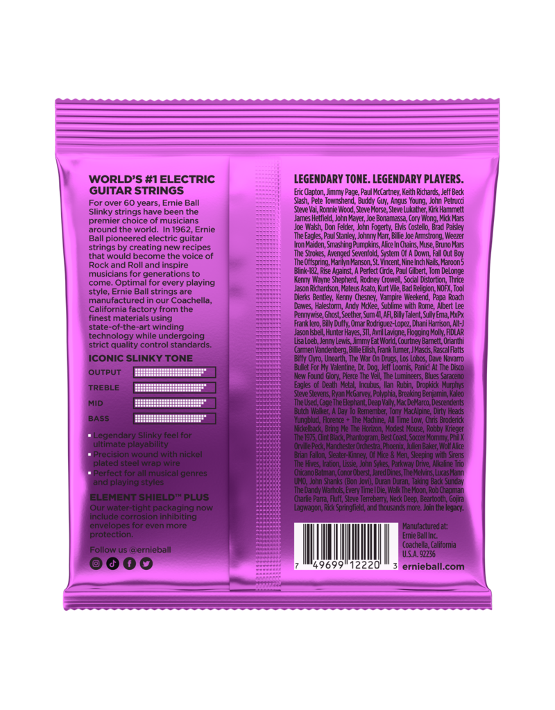 Ernie Ball 2220 Power slinky electric guitar strings 011-048