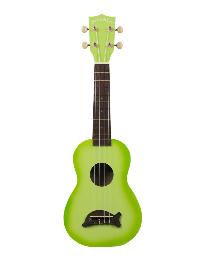 Kala Makala MK-SD/GRNBURST Soprano Dolfin ukulele green apple burst