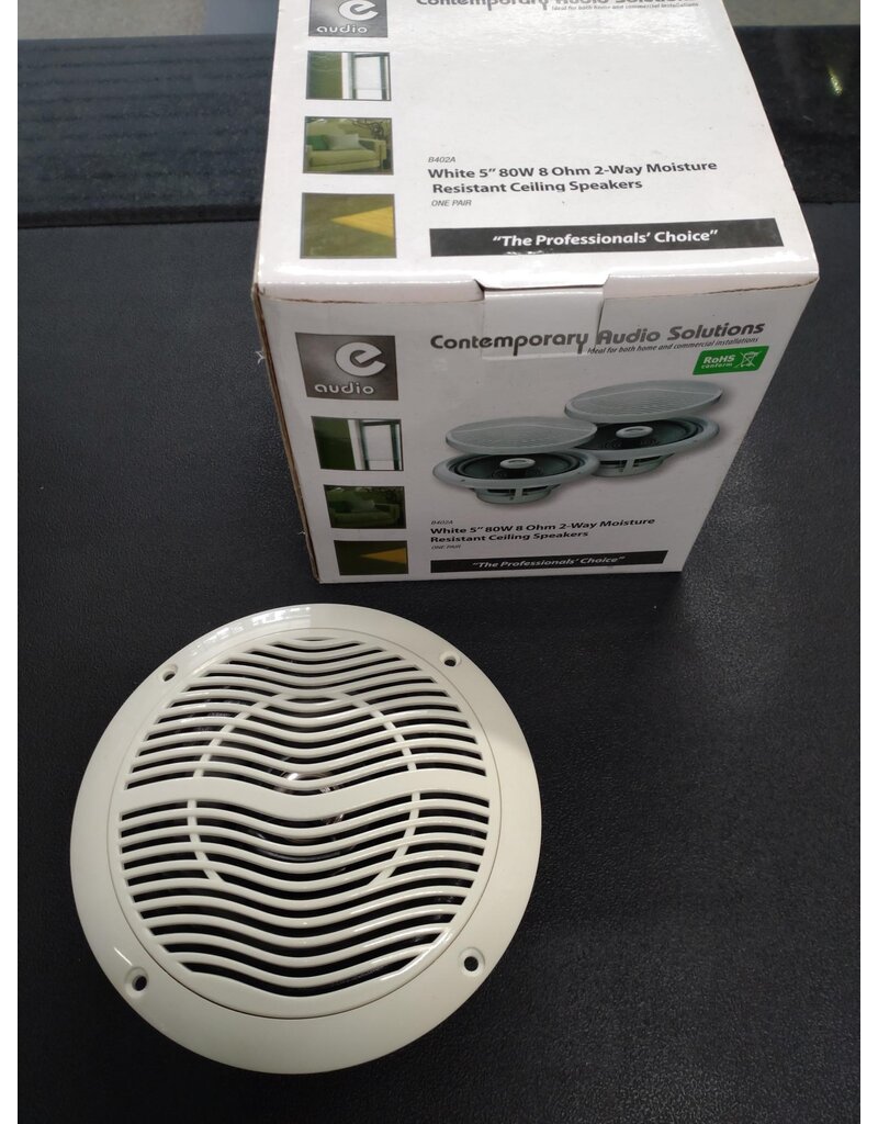 eaudio B402A Moisture resistant ceiling speakers white (2 speakers)