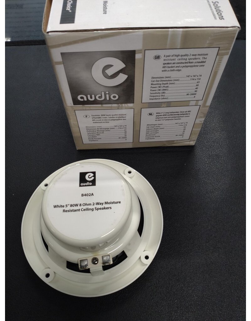 eaudio B402A Moisture resistant ceiling speakers white (2 speakers)