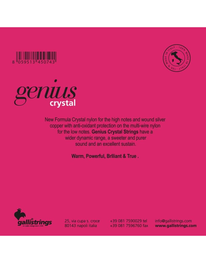 Gallistrings Genius Crystal classical guitar strings