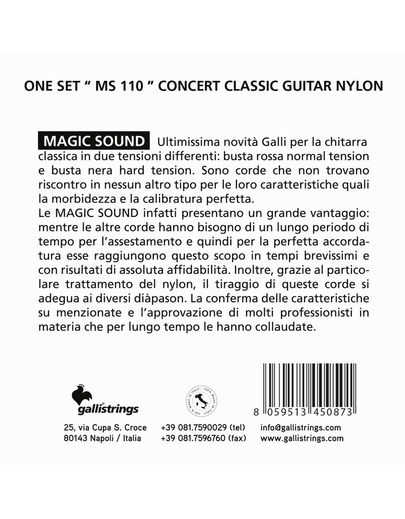 Gallistrings MS110 Magic Sound Normal tension klassieke gitaar snaren