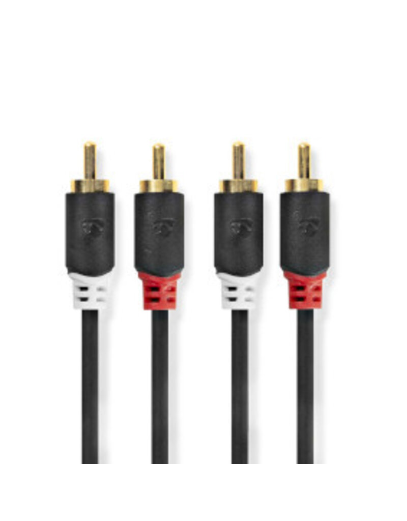 Nedis Stereo audio cable 2x rca male to 2x rca male 10 meters