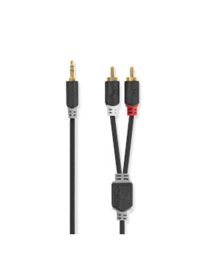 Nedis Stereo audio cable 3,5mm male to 2x rca male 1 meters