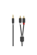 Nedis Stereo audio cable 3,5mm male to 2x rca male 2 meters