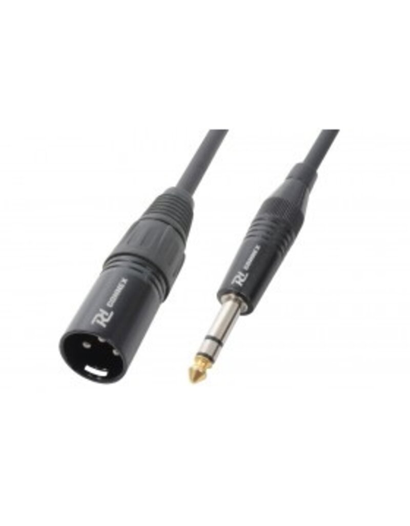 Power Dynamics XLR kabel XLR male naar 6,3mm TRS jack 1,5m