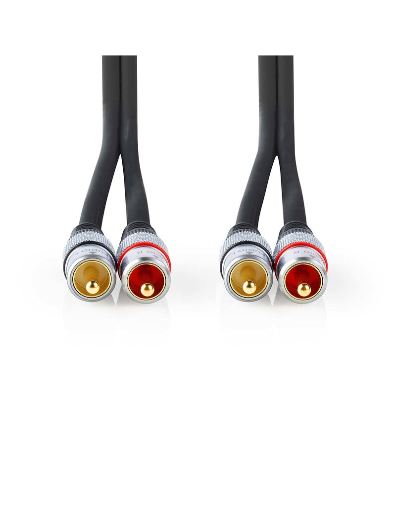 Nedis Stereo audio cable 2x rca male to 2x rca male 0,75m