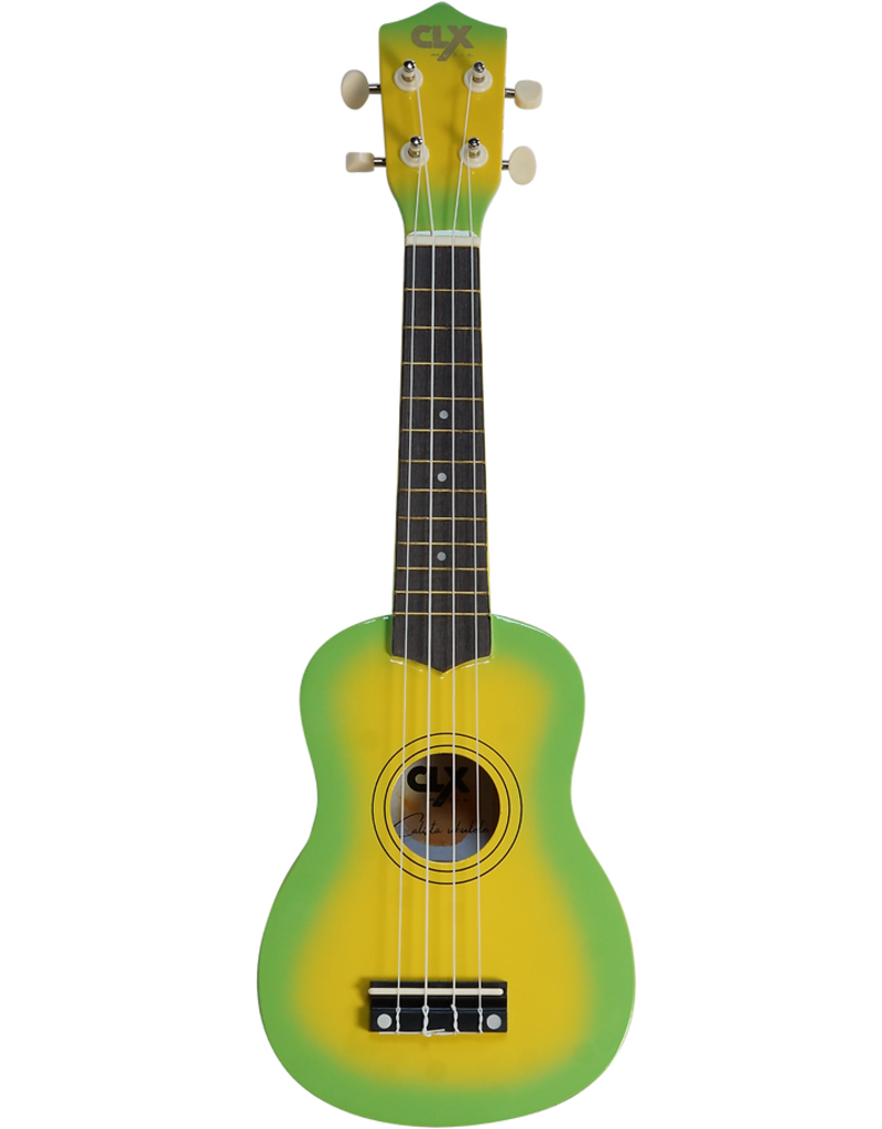 CLX Music Calista 21 soprano ukulele Lemon burst