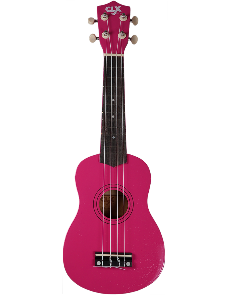 CLX Music Calista 21 soprano ukulele Pink glitters