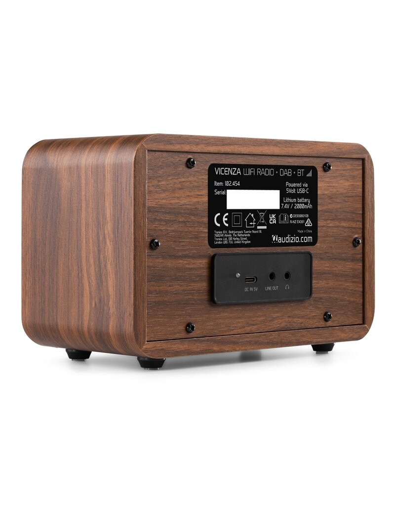 Audizio Vicenza DAB+/ Wifi internet radio met bluetooth