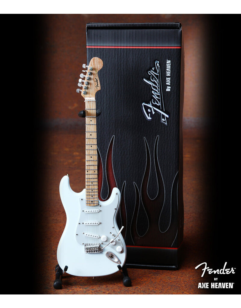 Axe Heaven Fender Stratocaster Miniature guitar Olympic White