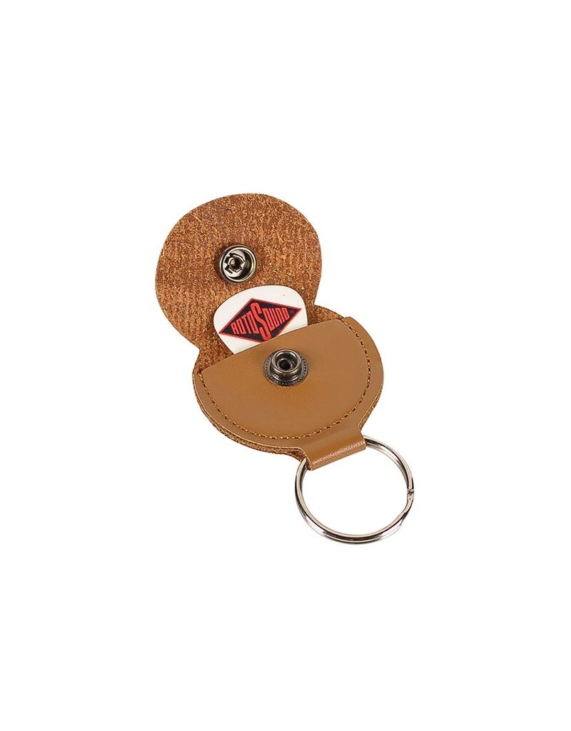 Rotosound Leren plectrum houder sleutelhanger bruin