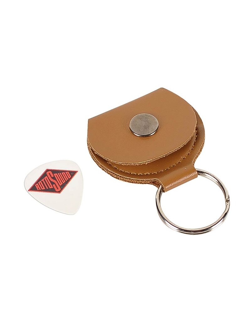 Rotosound Leren plectrum houder sleutelhanger bruin