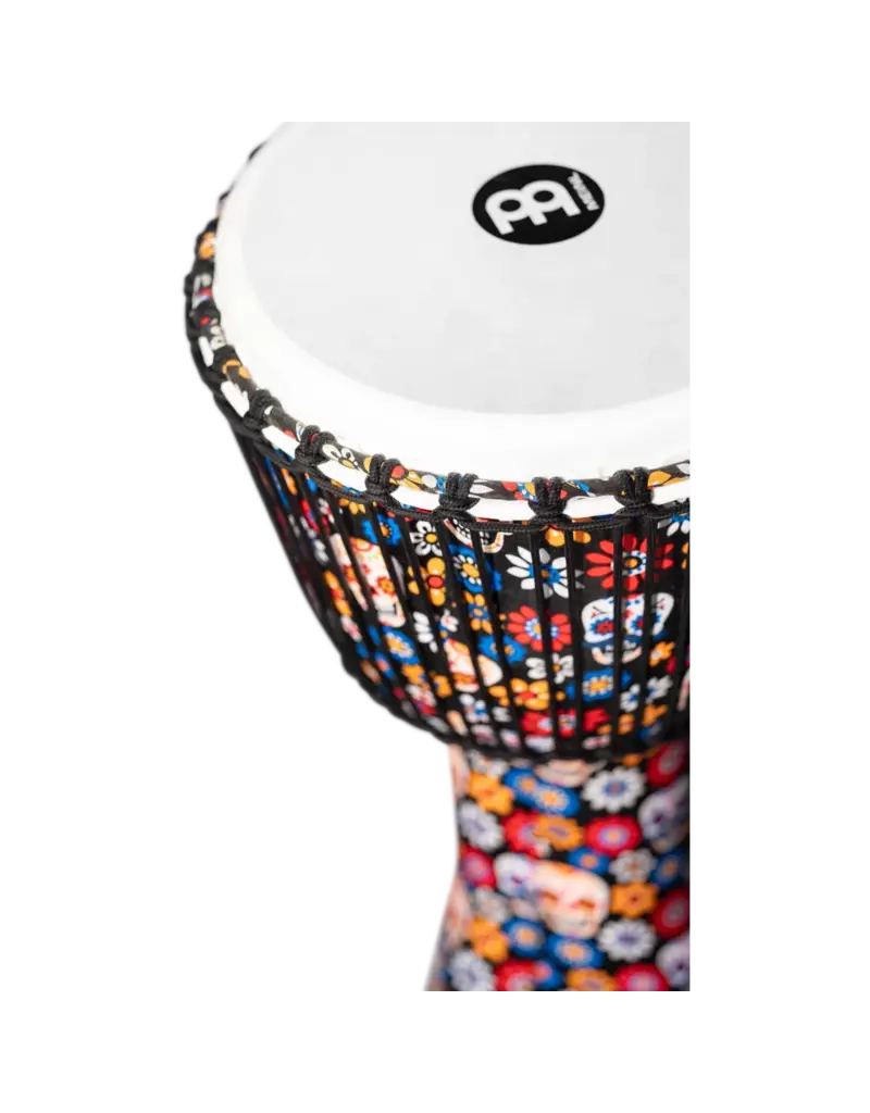 Meinl PADJ7-L-F Rope tuned 12" djembe Day of the Dead