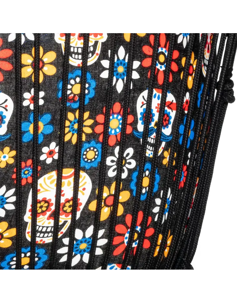 Meinl PADJ7-L-F Rope tuned 12" djembe Day of the Dead