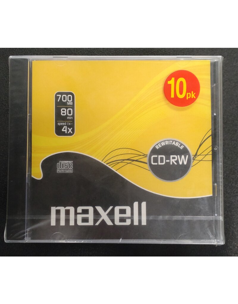 Maxell CD-RW 700MB - 80 MIN (10 Pack)