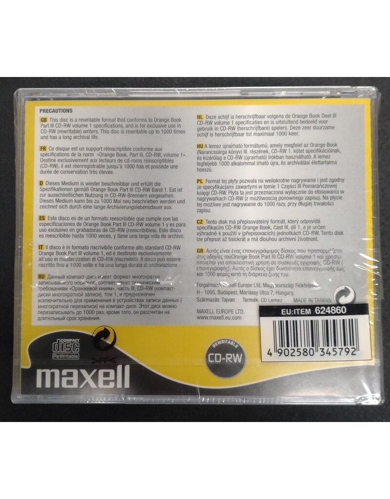 Maxell CD-RW 700MB - 80 MIN (10 Pack)
