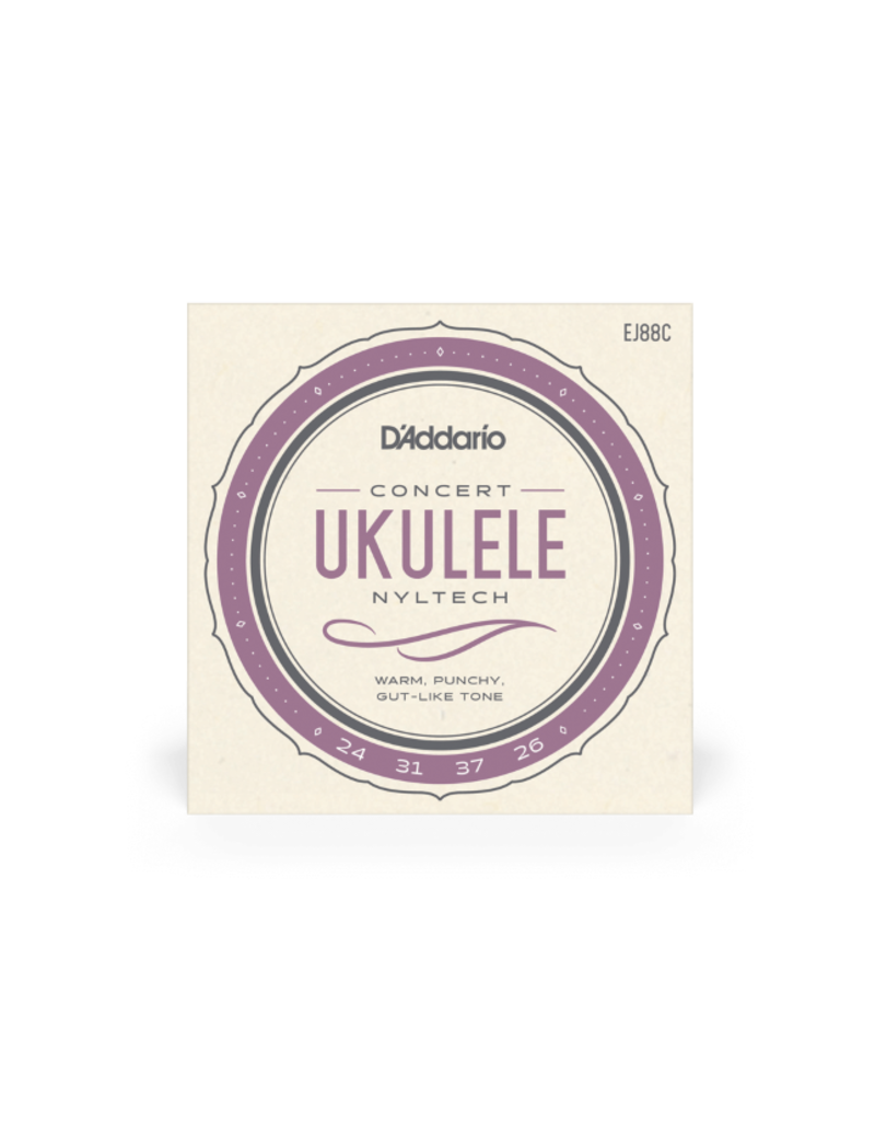 D'addario EJ88C Nyltech concert ukelele snaren