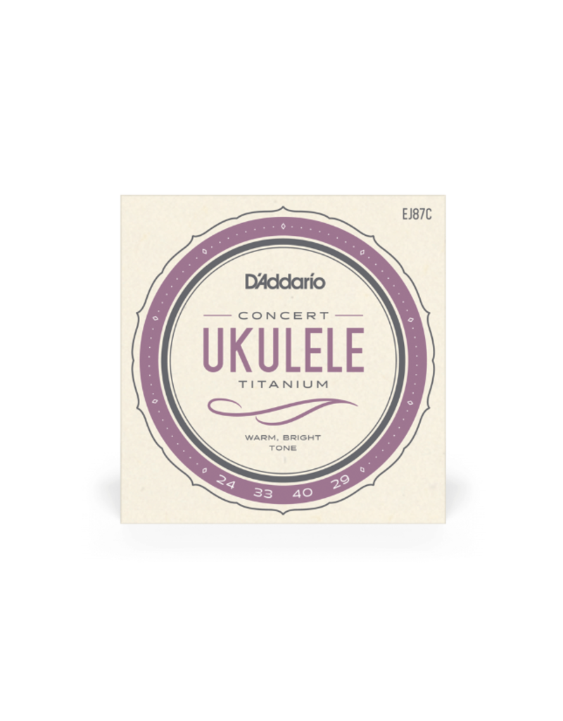 D'addario EJ87C Titanium concert ukulele strings