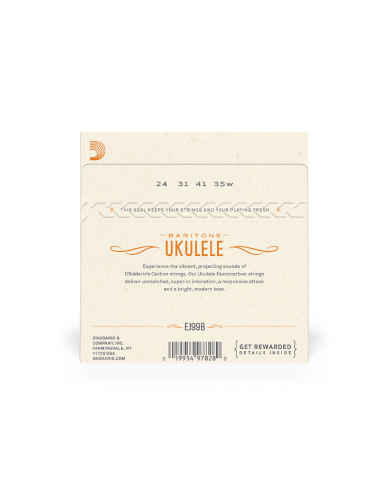 D'addario EJ99B Fluorocarbon baritone ukelele snaren