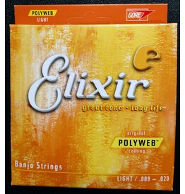 Elixir 11600 Polyweb 5-string light banjo strings 009-020