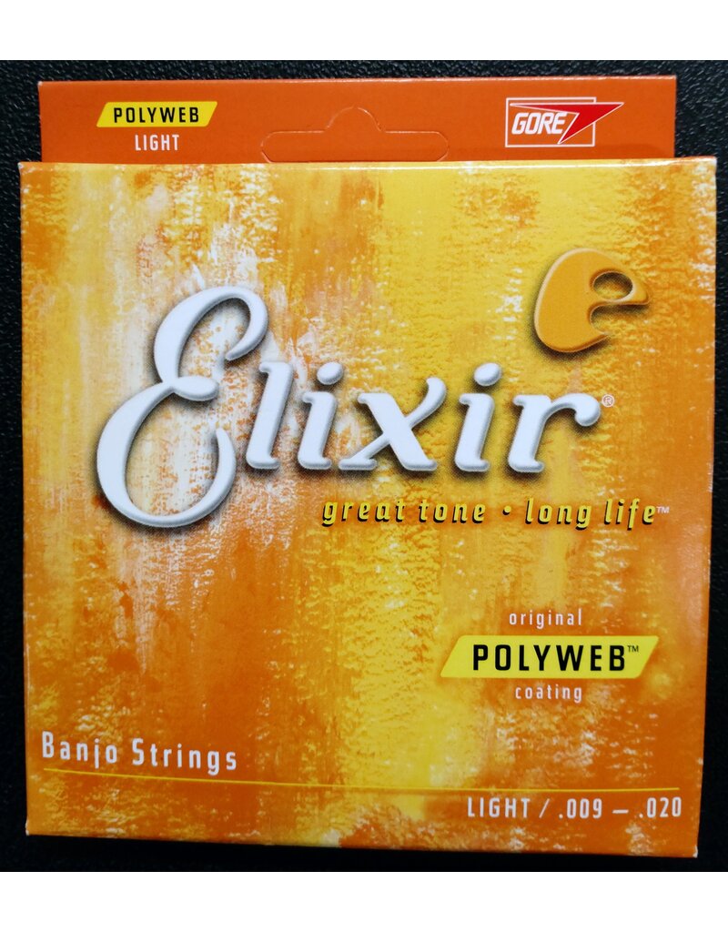 Elixir 11600 Polyweb 5 snarige light banjo strings 009-020