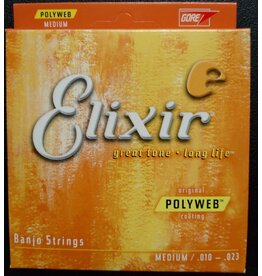 Elixir 11650 Polyweb 5-string medium banjo strings 010-023
