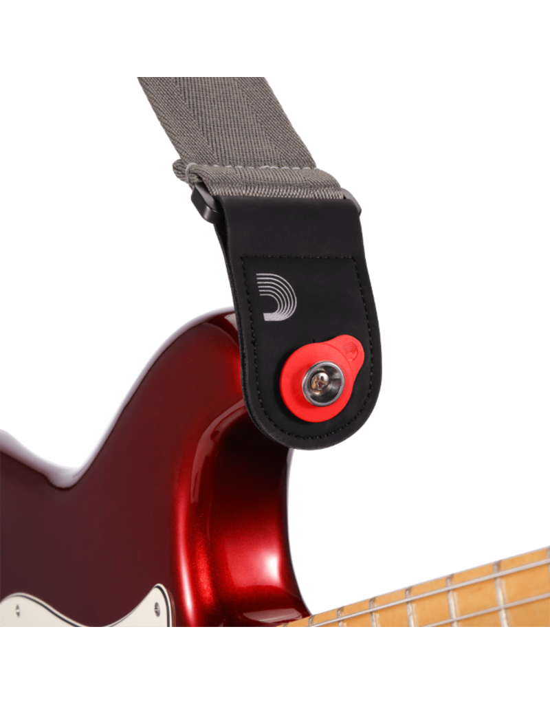 D'addario PW-FLSB-04RD Flex Lock Strap Block red