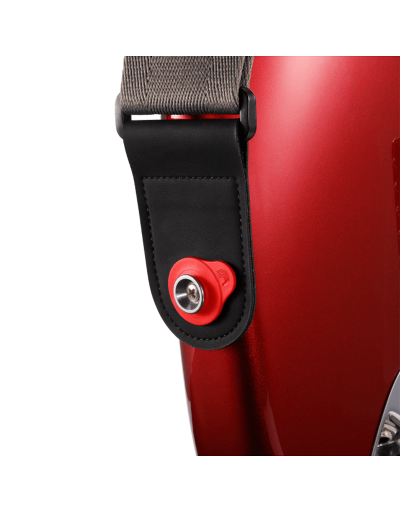 D'addario PW-FLSB-04RD Flex Lock Strap Block red