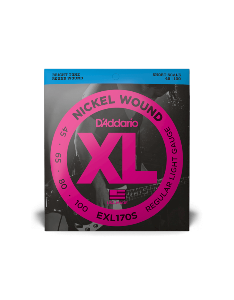 D'addario EXL170S Short scale bass guitar strings 045-100