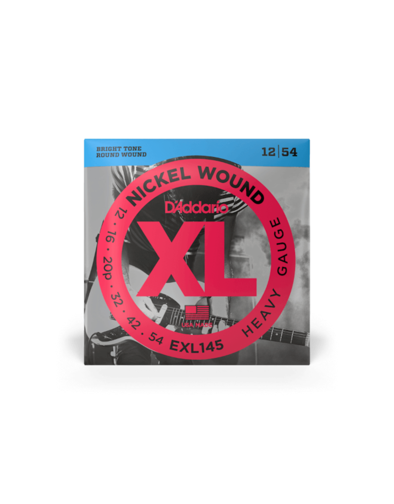 D'addario EXL145 Heavy plain 3rd electric guitar strings 012-054