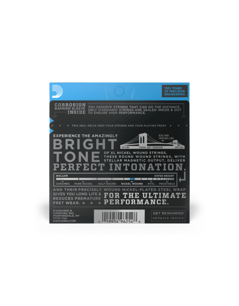 D'addario EXL148 Extra heavy electric guitar strings 012-060