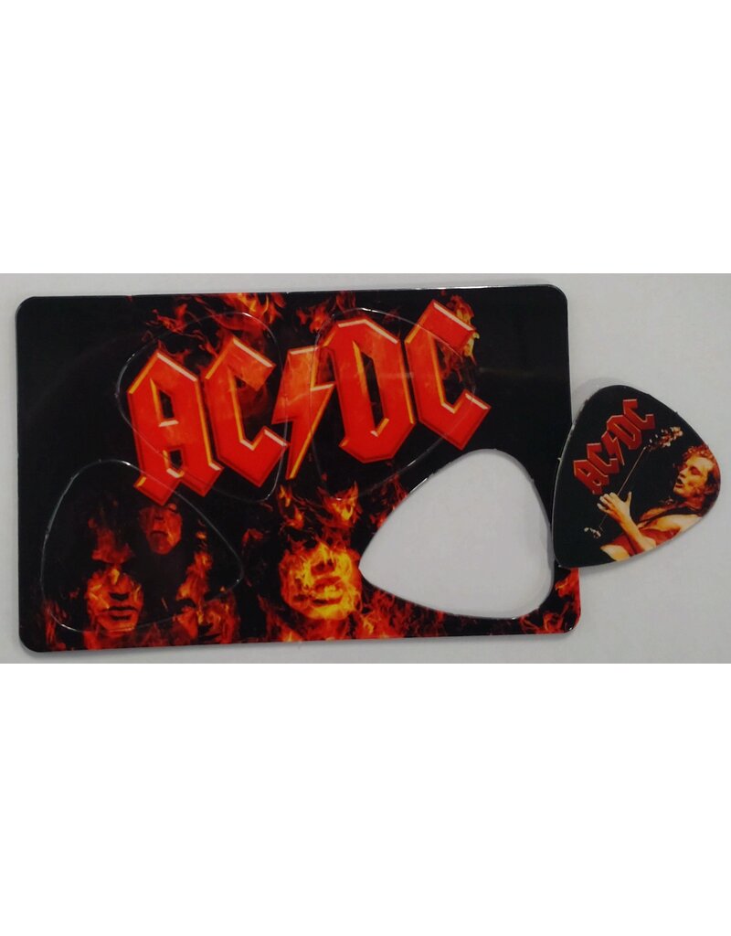 CLX Music AC\DC guitar pick card