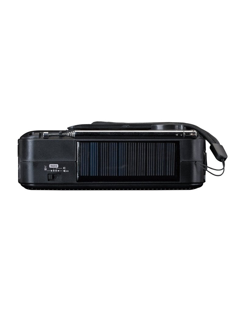 Lenco MCR-113  Portable wind-up emergency radio, flashlight and power bank in one