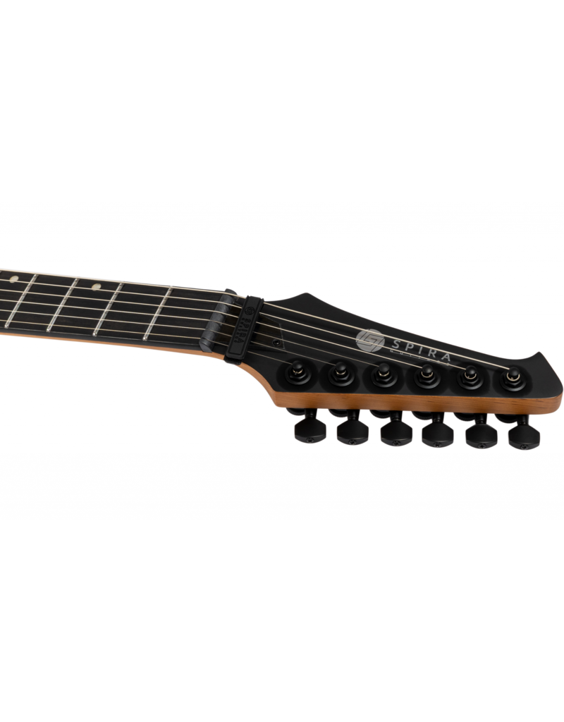 Spira V-400 Mat zwart elektrisch gitaar