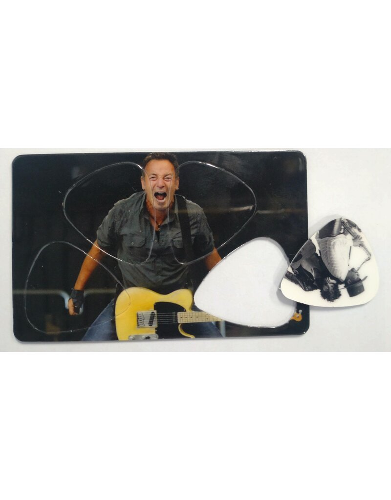 CLX Music Bruce Springsteen guitar pick card
