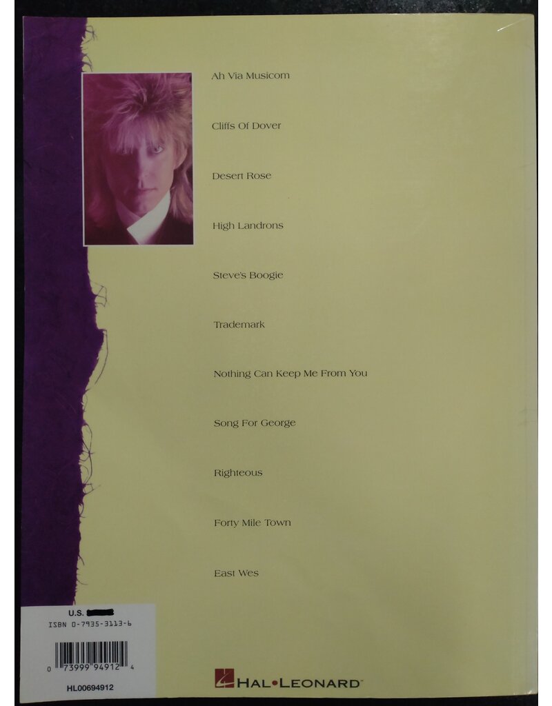 Wise Eric Johnson - Ah Via Musicom - Guitar with tablature and Vocal