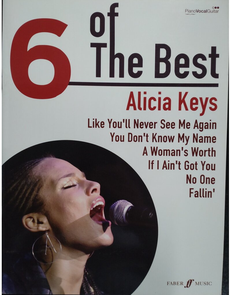 Faber Music Alicia Keys - 6 of The Best - Piano, Zang en Gitaar